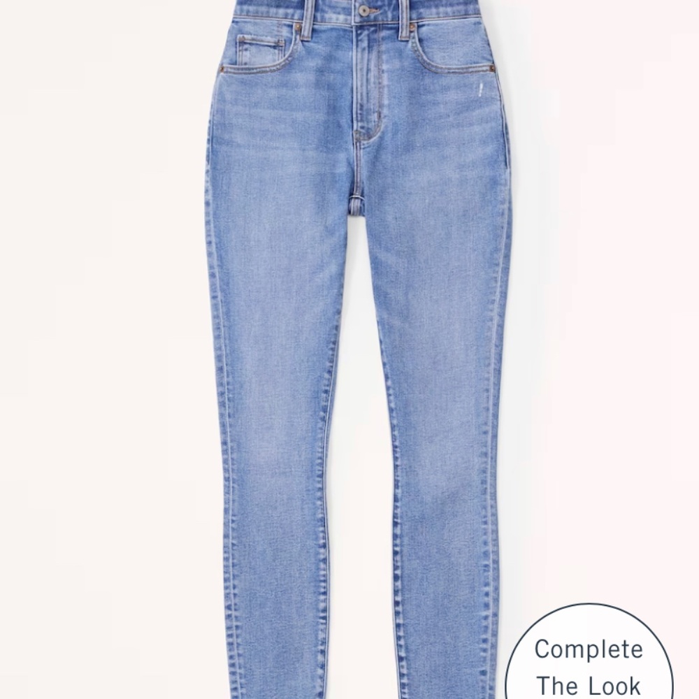 Abercrombie & Fitch Curve Love High Rise Super Skinny Ankle Jean